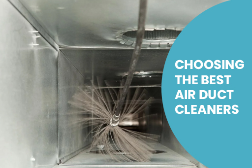 An informative image about choosing the best air duct cleaning company.