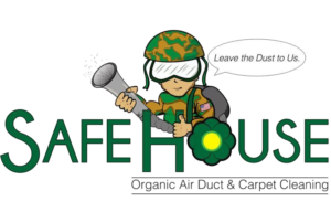 One of the best air duct cleaning companies is Safe House, where an image shows the company's logo.
