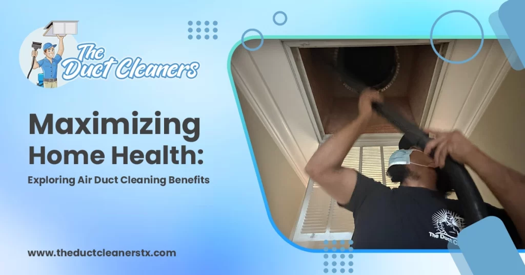 Shows an informationgraphic about The Duct Cleaners' air duct cleaning benefits.