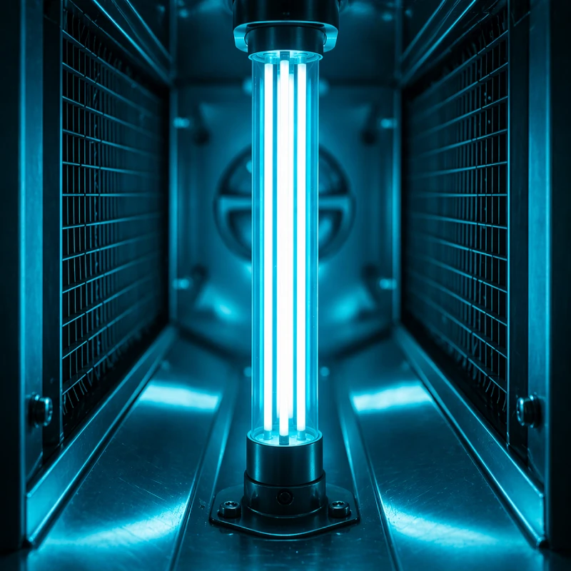 UV light installed inside HVAC