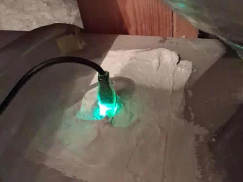 uv light installed inside duct